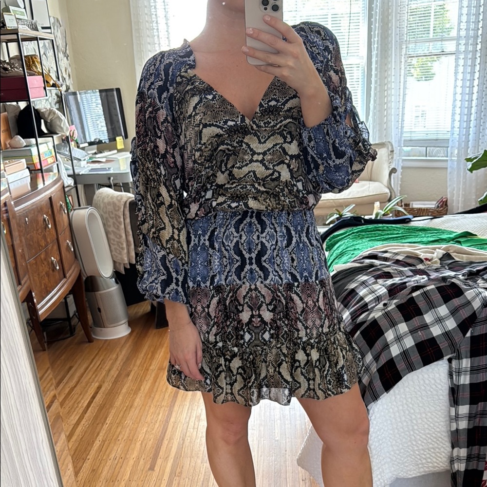 Parker Black and White Ruffled Tiered Sundress